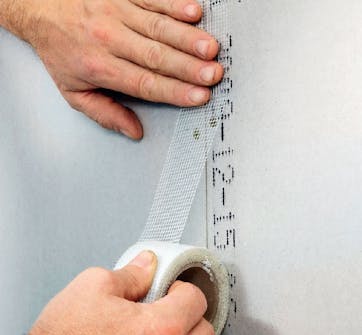 Blænde dør: Glasvævsstrimmel Blænde dør: Glasvævsstrimmel